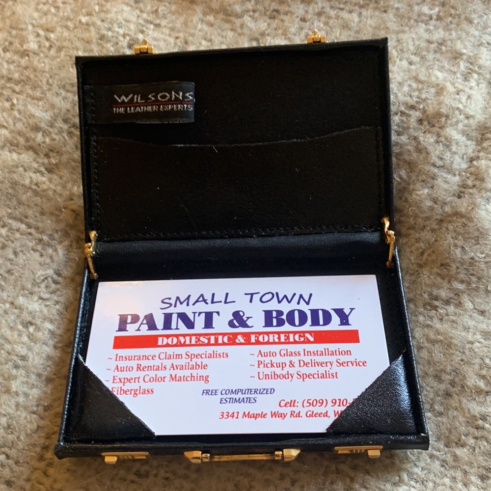 Wilson Leather Business card holder.